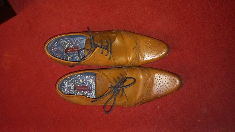 Туфли мужские кожаные. River Island 41-42
