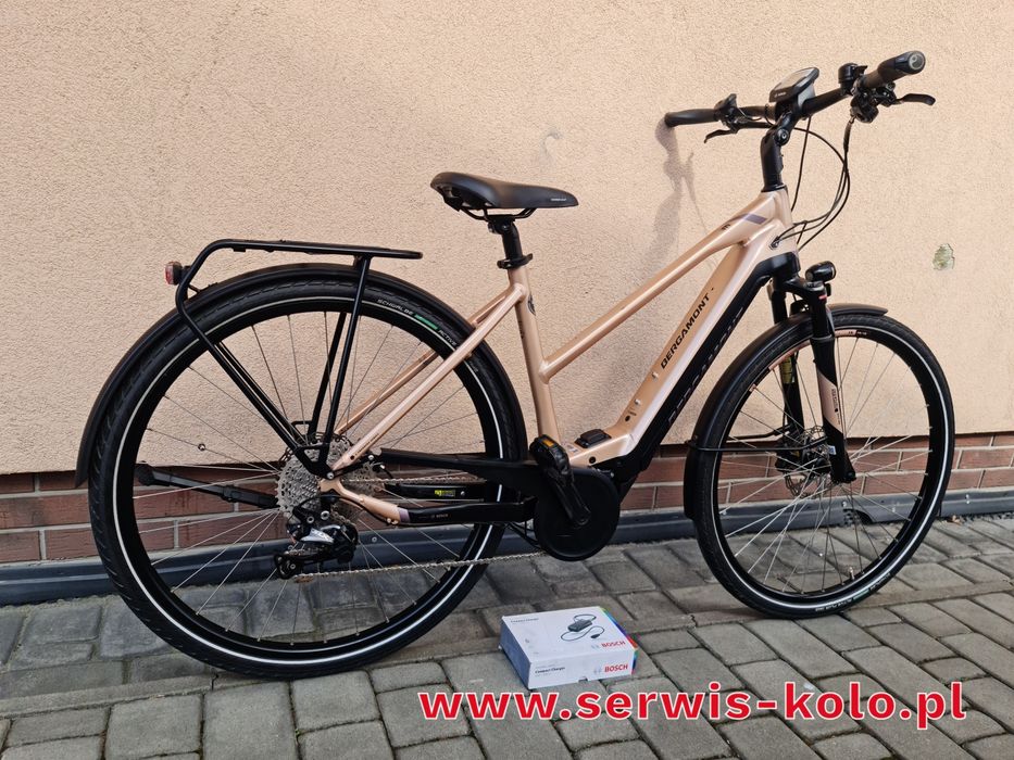Rower elektryczny damski damka BERGAMONT koła 28 SHIMANO SLX aluminium