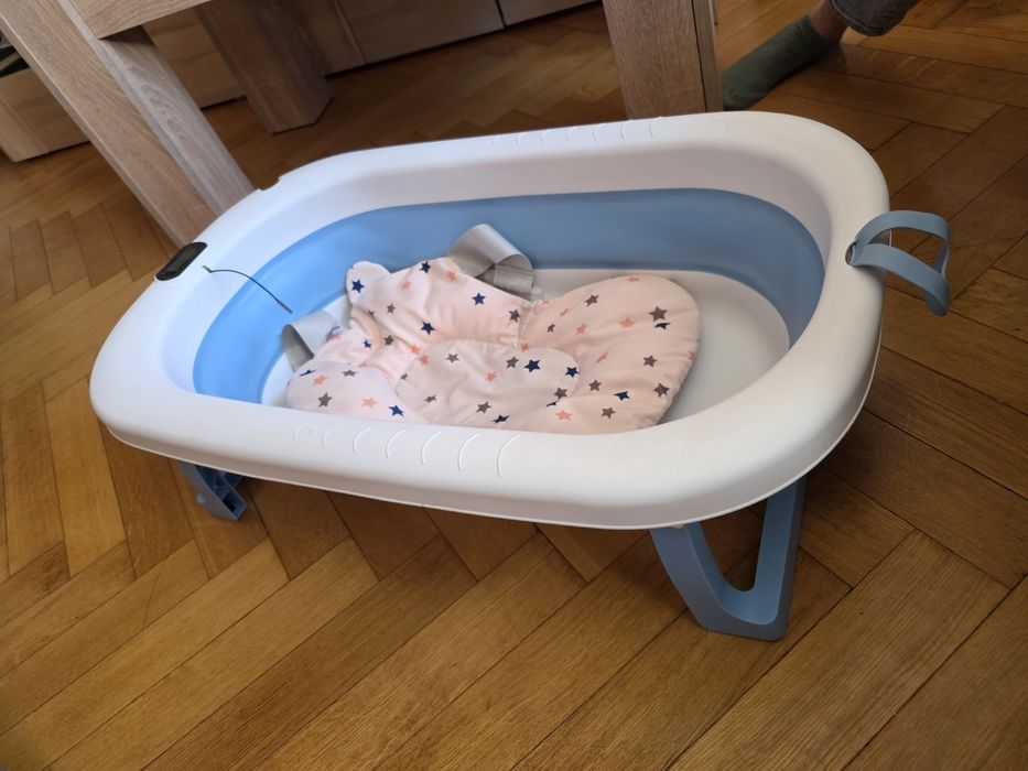 Składana wanienka z termometrem z wkładką