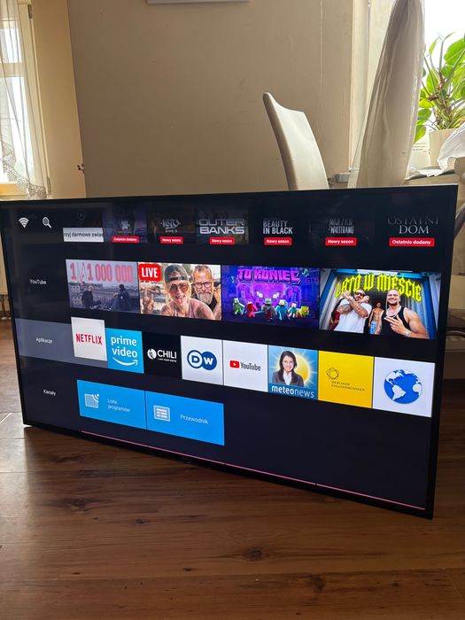 Telewizor Sony 55 cali Smart tv 4k YouTube Netflix sterowanie głosem