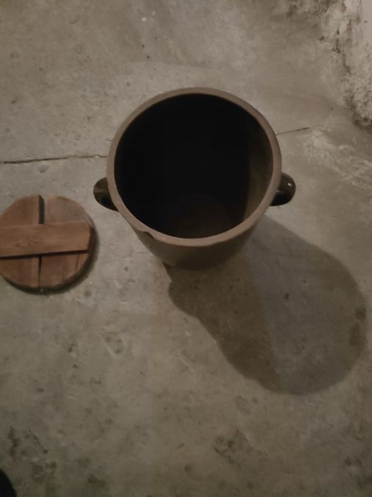 Garnek kamionkowy PRL