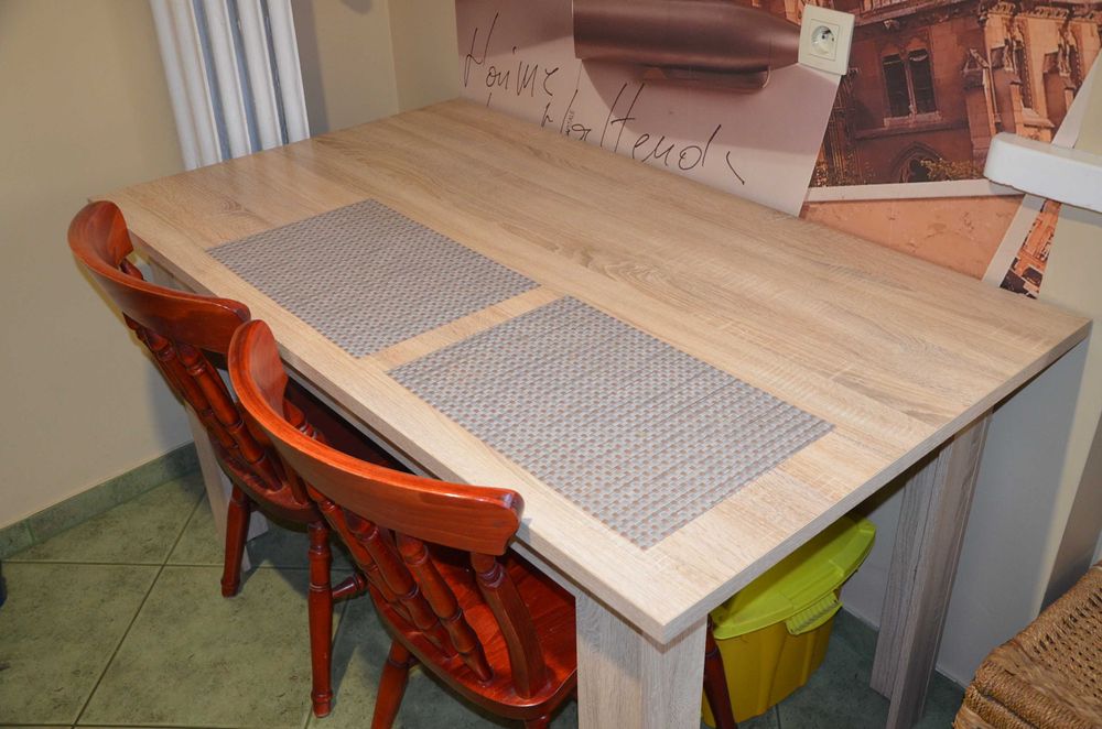 Agata Meble, Meble kuchenne, 10 elementów, stół, półka ścienna