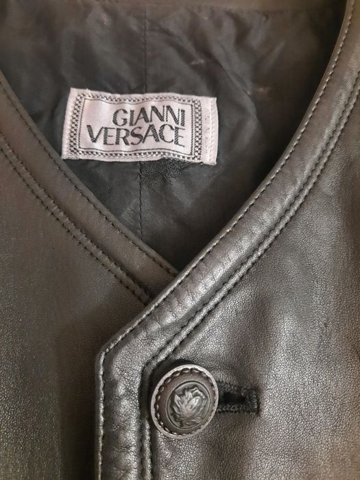 Шкіряна жилетка Versace