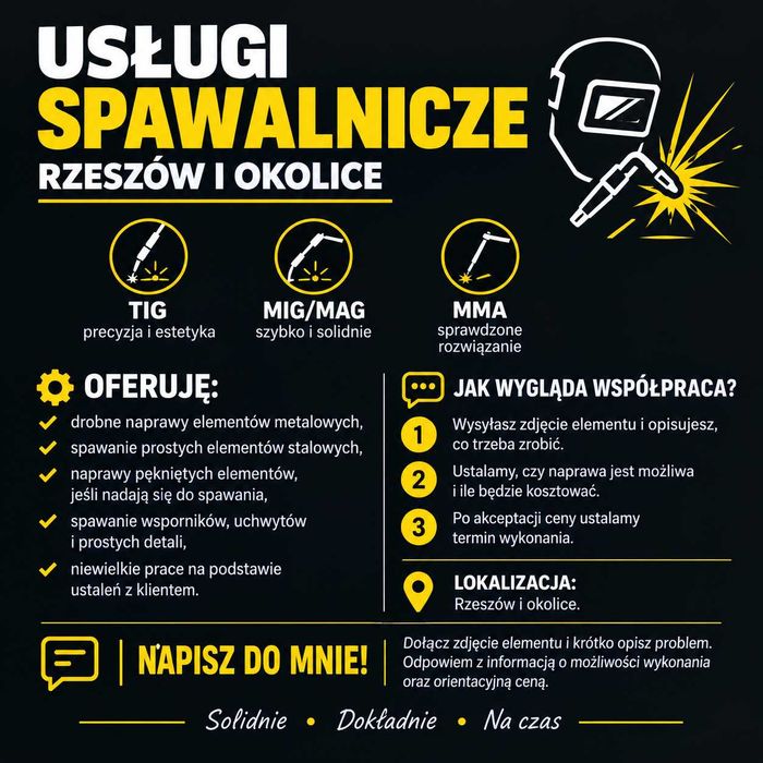 Drobne usługi spawalnicze