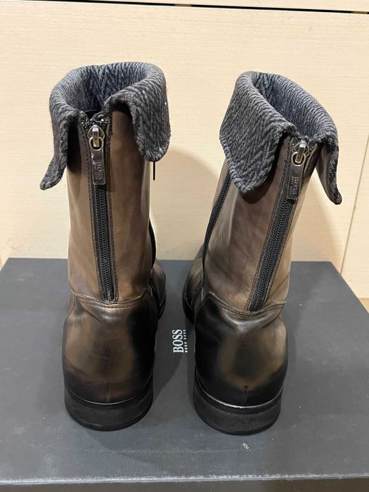 BOSS piękne kozaki męskie 44