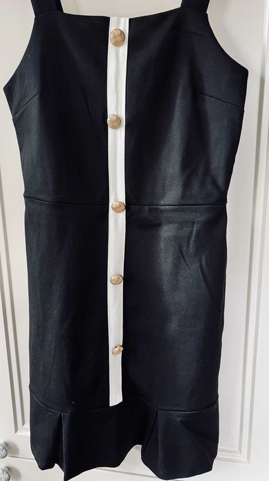 Sukienka River Island – styl old money – roz.12 EU40 – klasyczna czerń