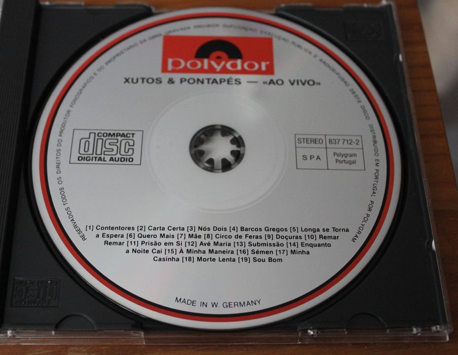CD "Xutos ao Vivo" - Xutos & Pontapés