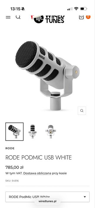 Rode PodMic USB - Biały