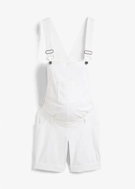 B.P.C spodenki ogrodniczki białe ciążowe r.46