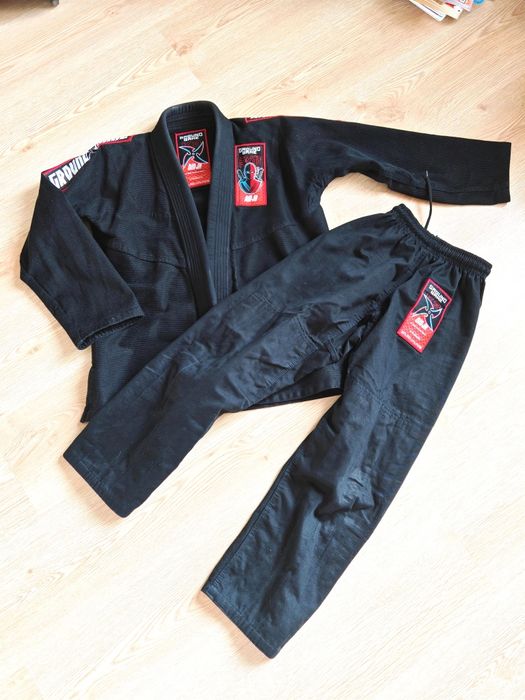 GI do BJJ dla dzieci Ninja (Czarne) ground game K3