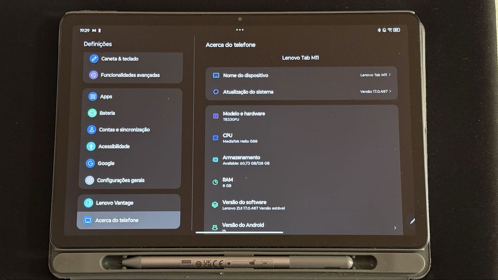 Lenovo Tab M11 +capa + caneta