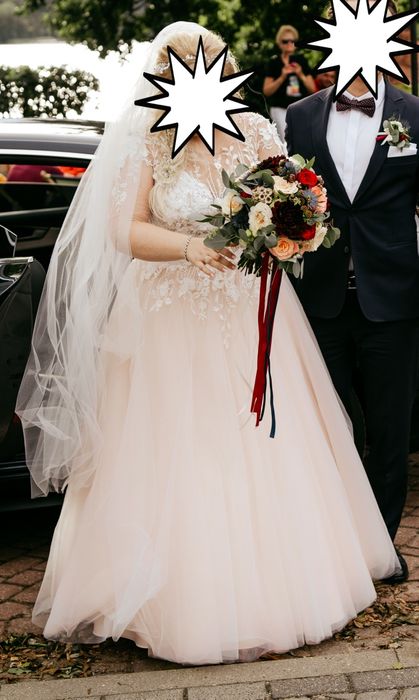 Suknia ślubna 42/44 - 158 cm wzrostu