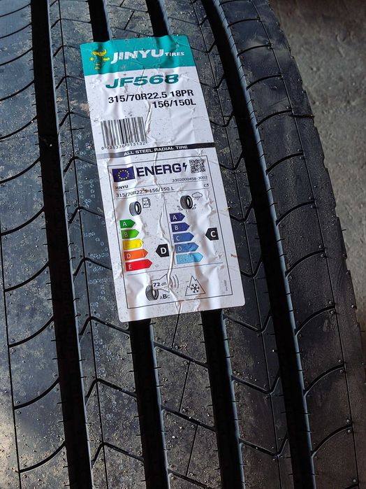 Шина Jinyu 315/70R22,5 156/150L (18PR) JF568 M+S кермо: 12 700 грн