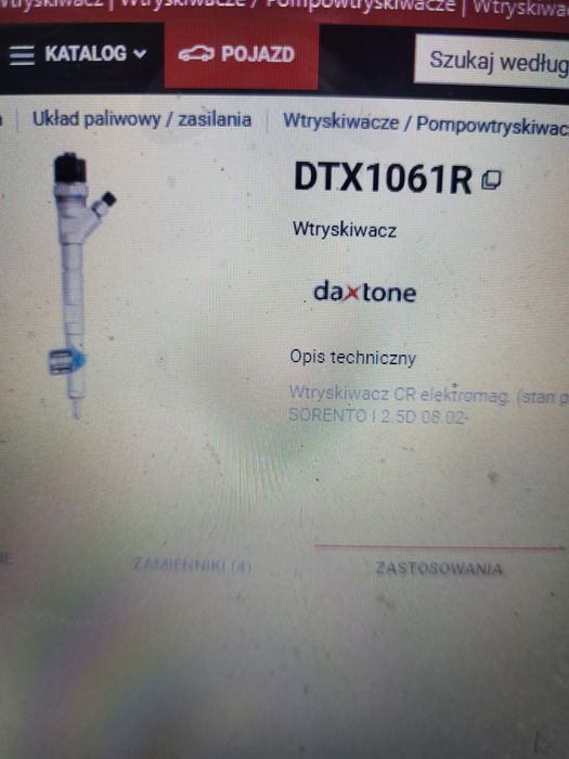 Wtryskiwacze kia sorento