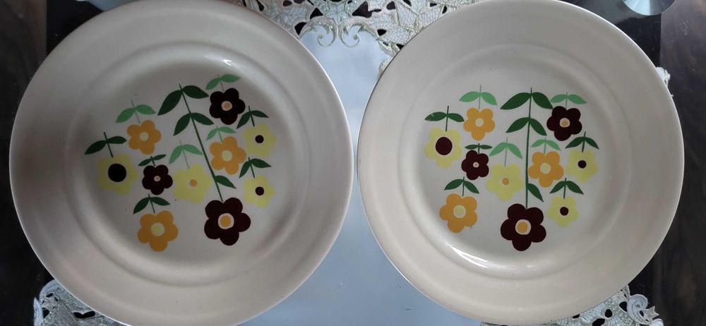 Zestaw talerzy porcelana Tułowice PRL