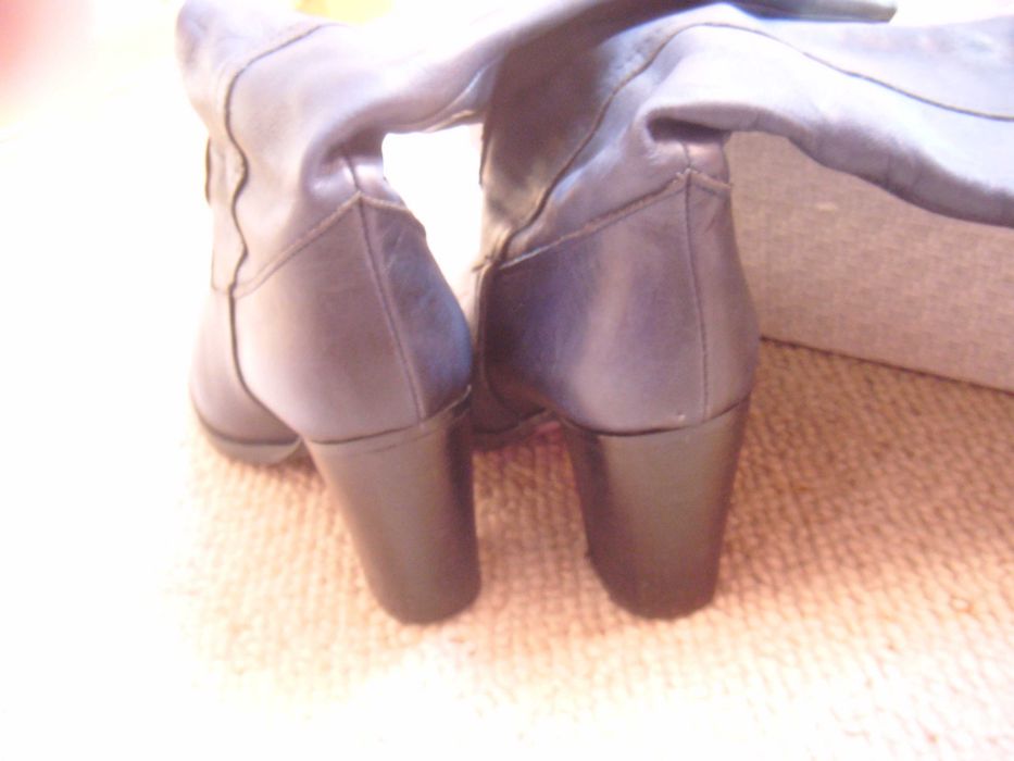 Kozaki, buty Venezia granatowe