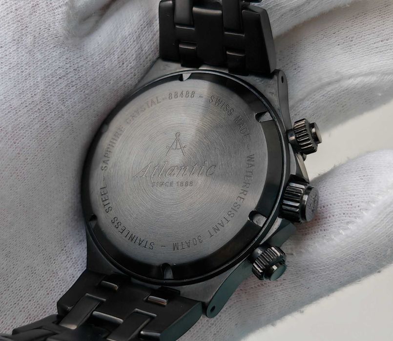 Чоловічий годинник Atlantic SeaShark Chronograph 300m Swiss Eta251.272