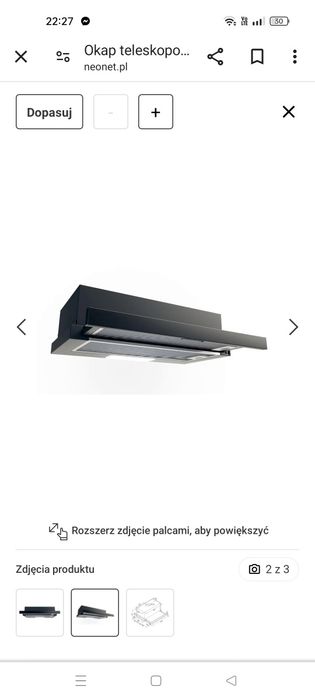 Okap teleskopowy VDB FL 6 Black