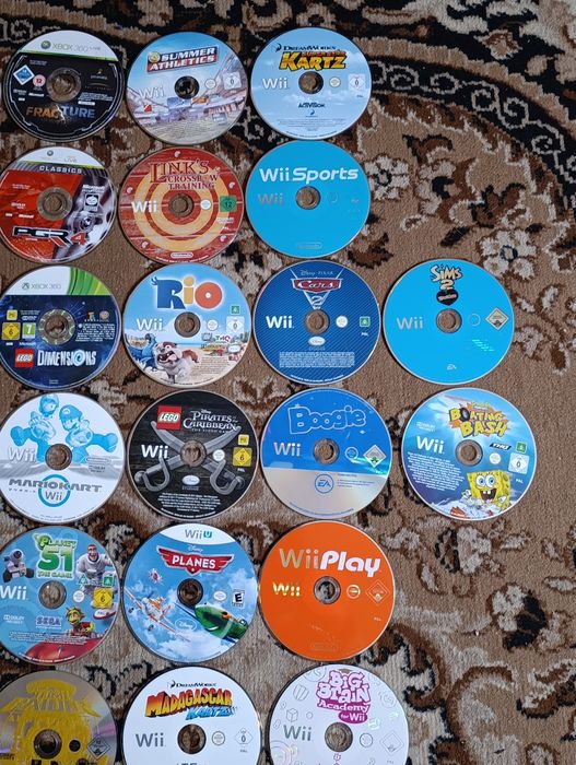 Комплект ігор на xbox 360, Nintendo wii/wii u