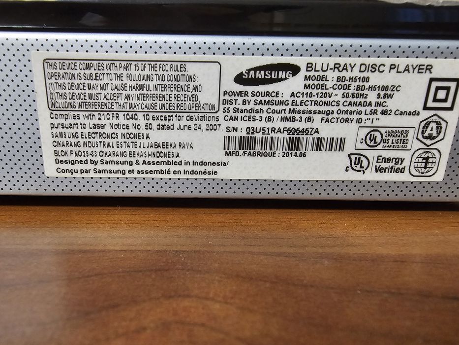 Плеєр Blu-ray Samsung BD-F5100