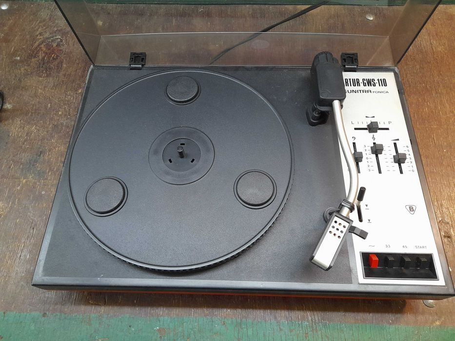 Gramofon Unitra GWS-110 Czerwony sprawny + filmik