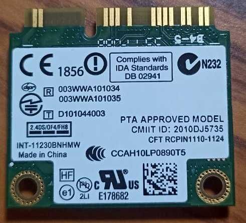 WiFi + Bluetooth модуль Intel Centrino Wireless-N1030 (11230BNHMW)