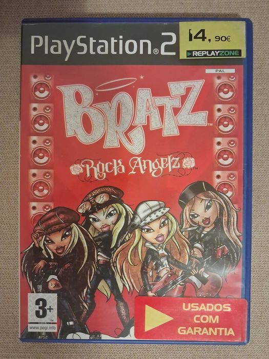 Bratz: Rock Angelz PS2 (PAL PT - Completo c/ Manual e Selo IGAC)