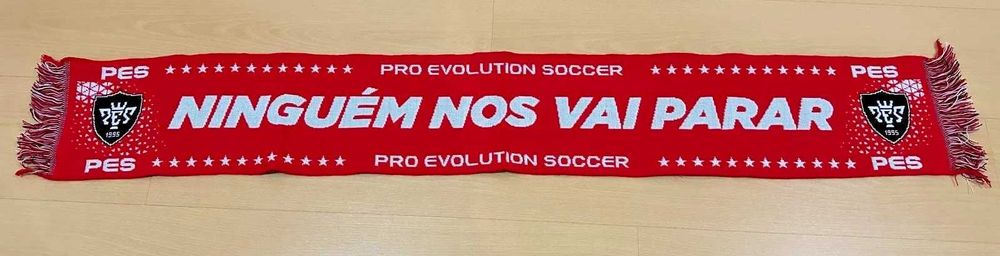 Cachecol Oficial PES Pro Evolution Soccer Azul / Verde /Vermelho