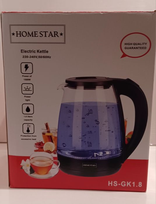 Czajnik elektryczny szklany lub metalowy