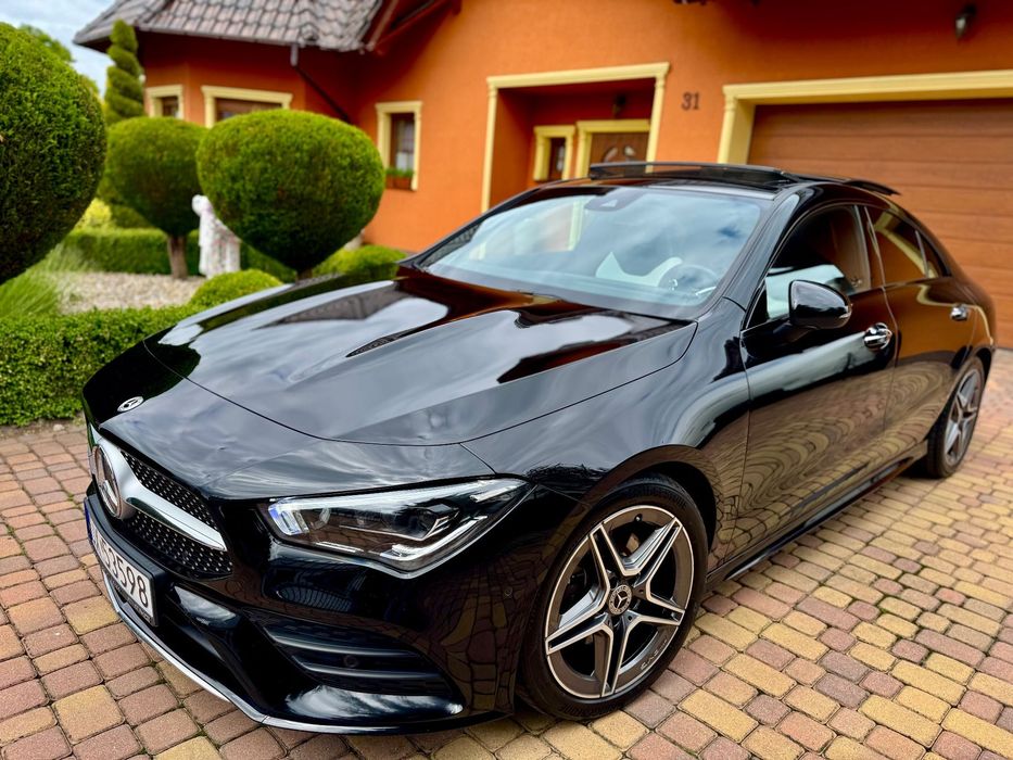 Mercedes-Benz CLA 200 AMG Salon Polska! 1wł Full! ASO! BEZWYPADKOWY! 60k km! BIAŁA SKÓRA