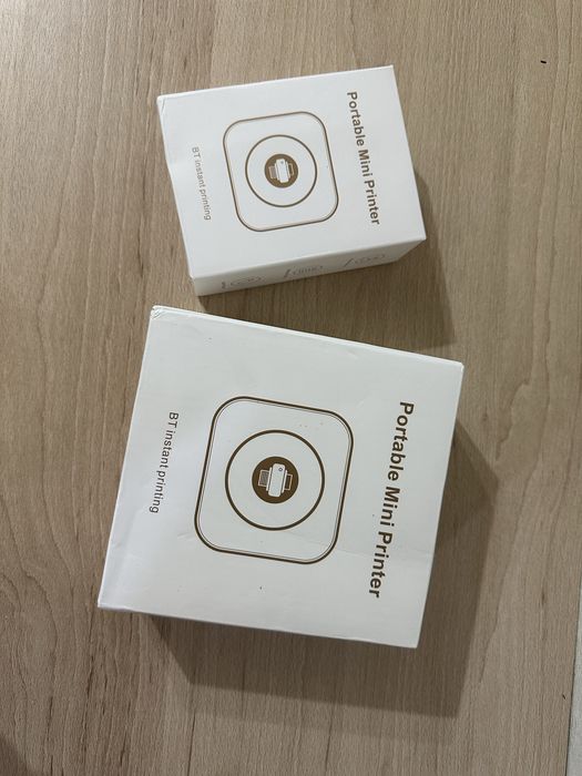 Міні-принтер мега набір mini printer рожевий, бірюзовий