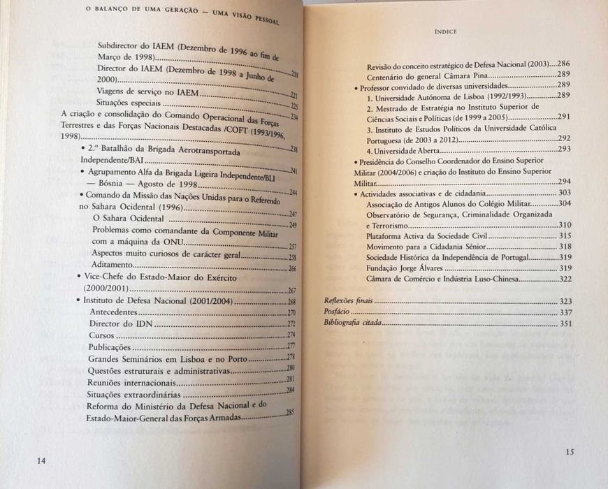 O Balanço de Uma Geração - Uma Visão Pessoal