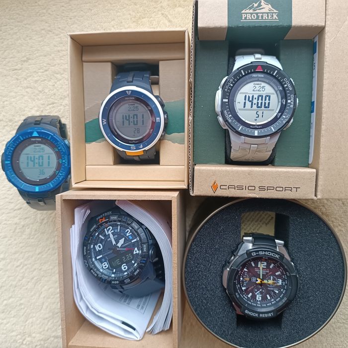 Casio PRG 30 Solar,компас,барометр.