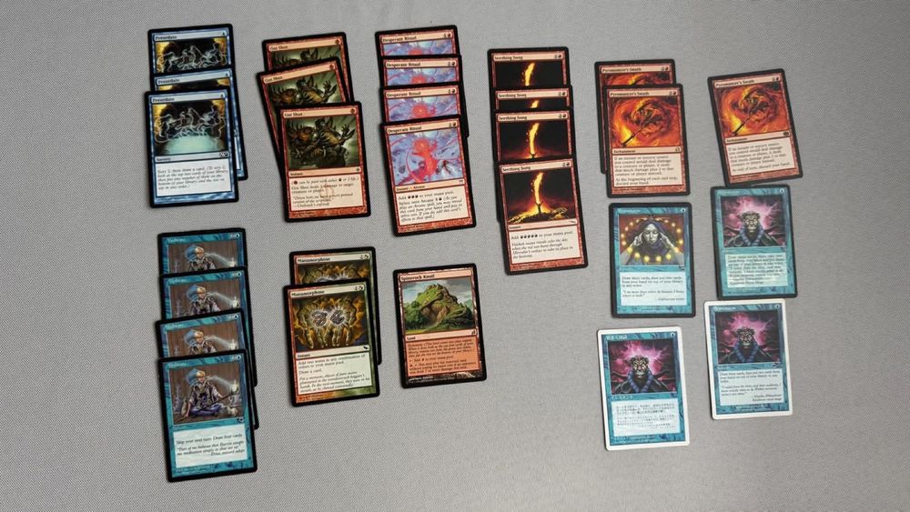 Stare Karty MTG Magic The Gathering Meditate Gun Shot Brainstorm