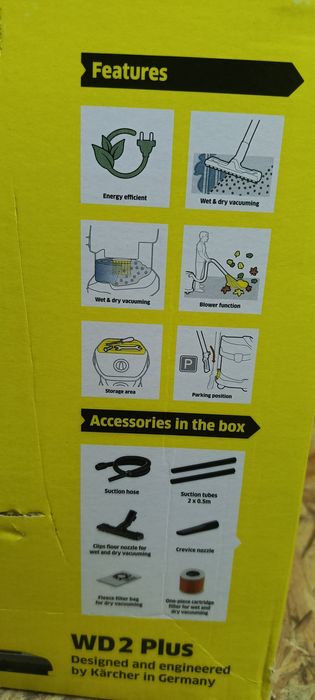 Odkurzacz przemysłowy Karcher WD 2 plus