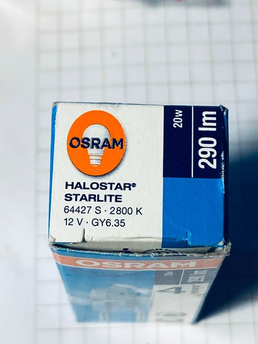 Osram Halostar Starlite 12V 20w G4 Capsule Lamp 10szt