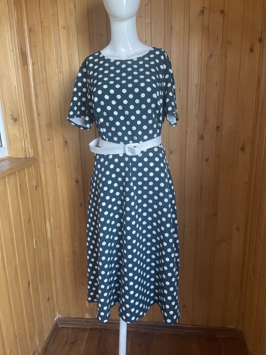 Плаття в горох з піджачком 52р