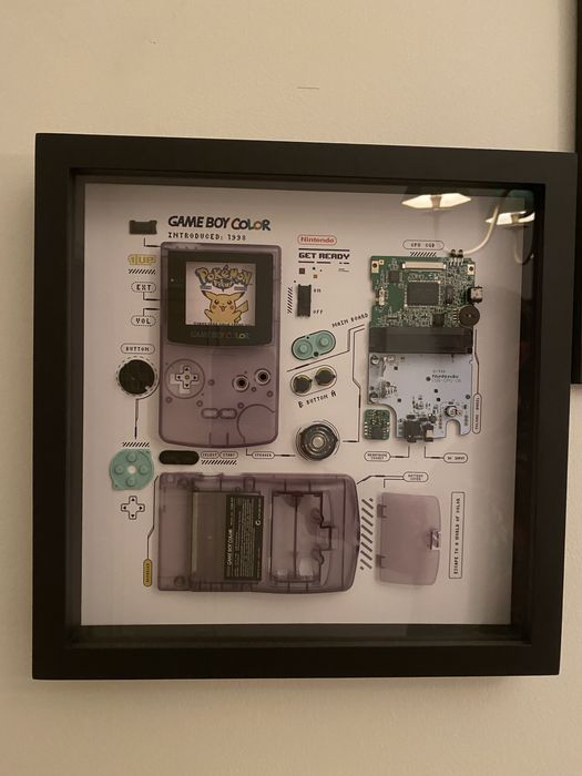 Moldura com Gameboy Color Roxo Transparente