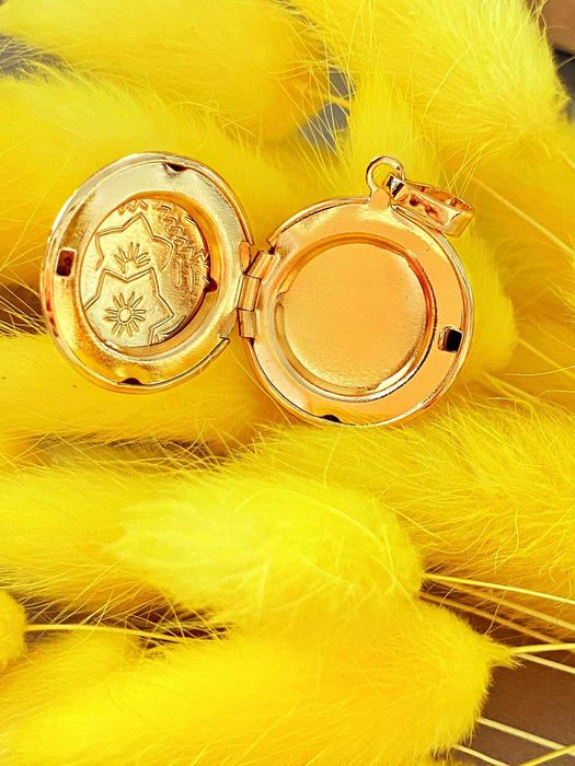 Позолоченный Кулон (открывающийся для фото), Разные Модели. Позолота