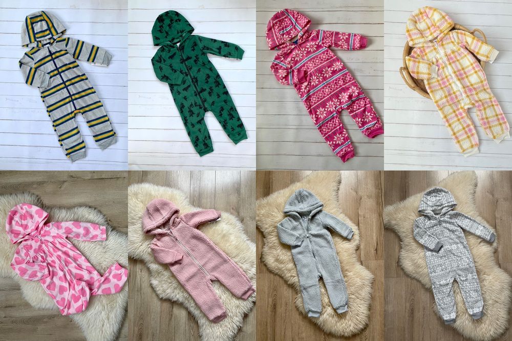 Флісові комбінезони ромпери чоловічки carters боди  костюми картерс