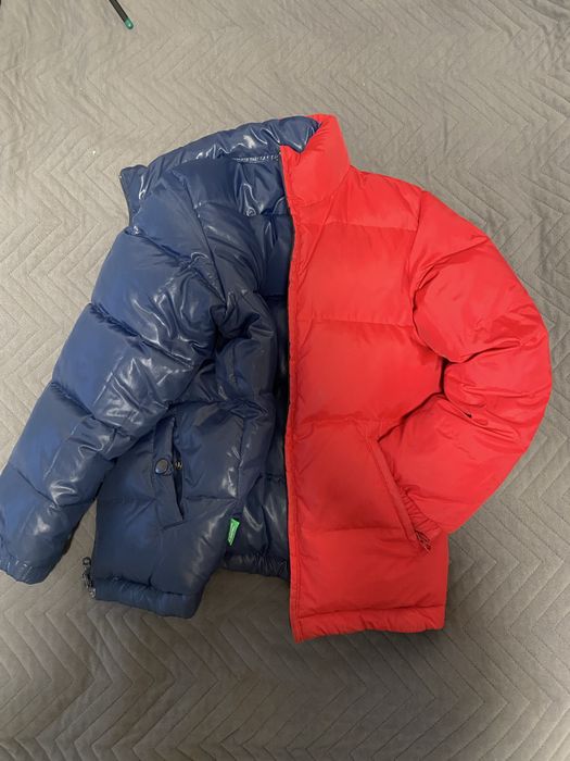 Куртка пуховик зима двух сторонняя