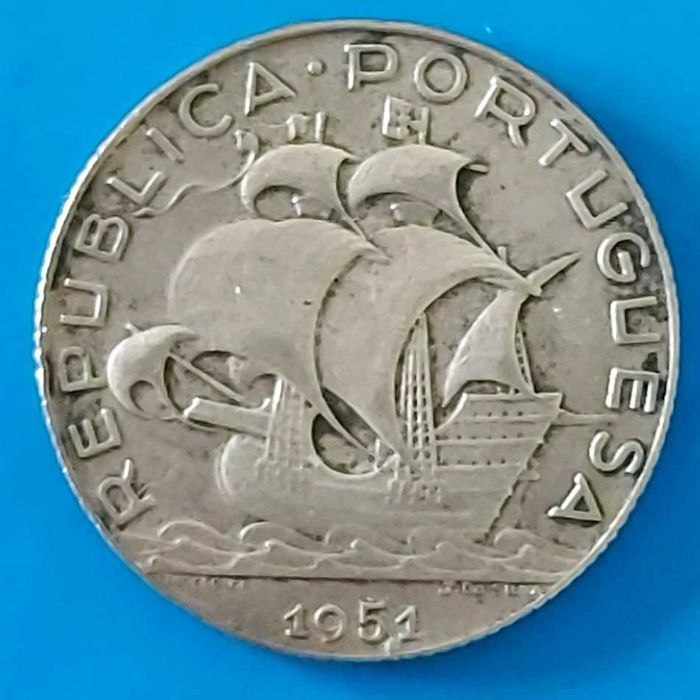 2$50 de 1951, Republica Portuguesa Prata