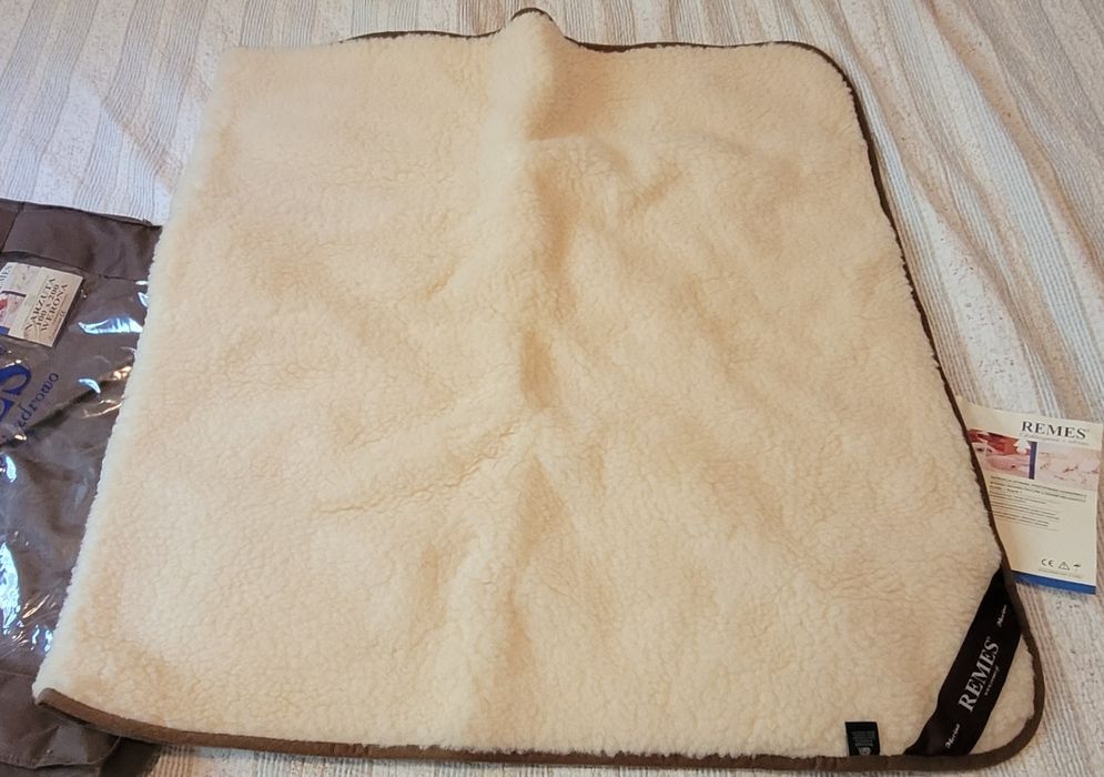 Koc / kołdra remes 100% wełna rozmiar 100 x 200 cm stan bdb