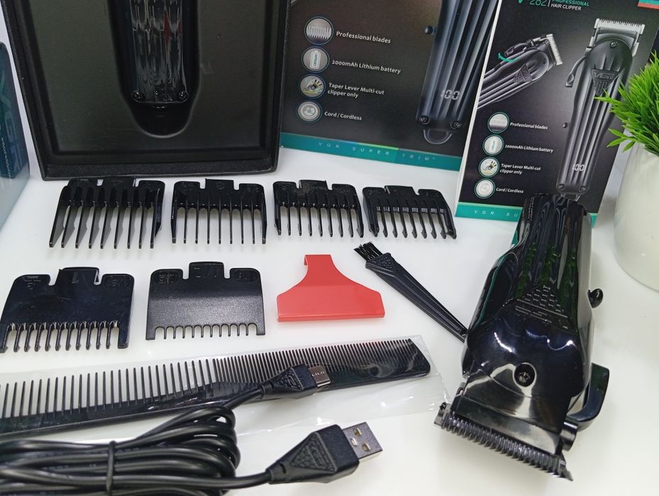ТРИММЕР  Профессиональная машинка для стрижки с LED-дисплеем VGR ‼️