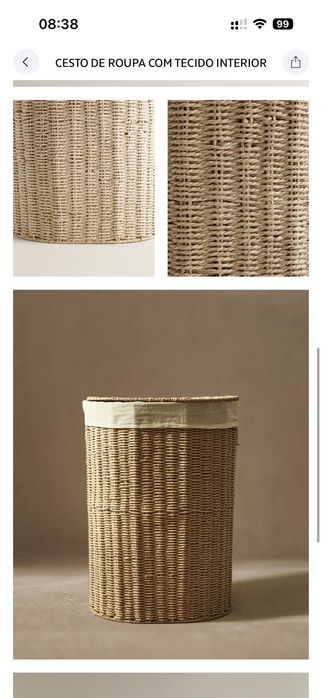 Cesto roupa Zara Home
