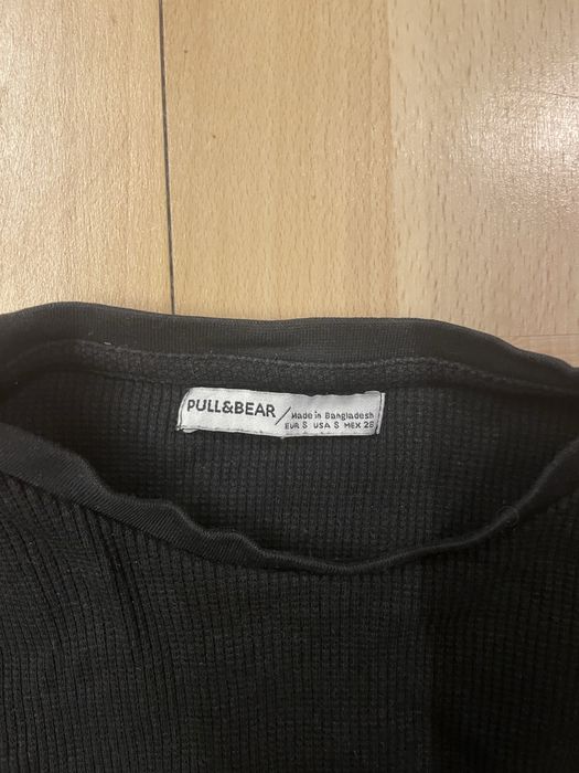 Koszulka Pull&Bear 36 czarna z elastanem
