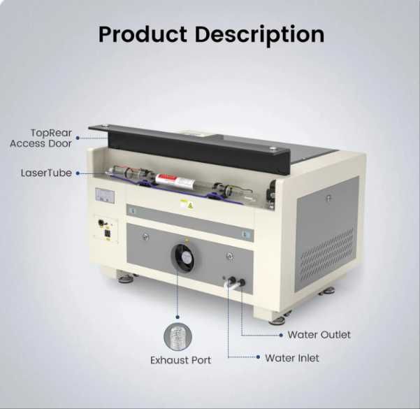 Laser de gravar e corte MONPORT 602 CO2 com autofocus Usado
