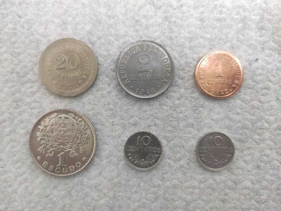 Moedas de escudos antigas raras *RÉPLICAS* 1918 | 1922 | 1935 | 1969