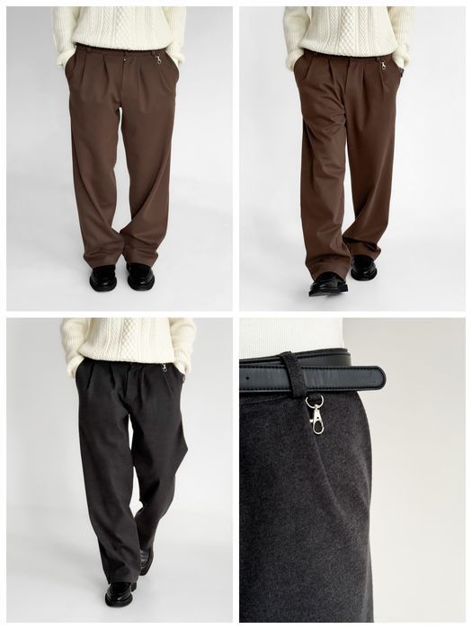 Брюки чоловічі теплі Штани мужские классические широкие теплые S