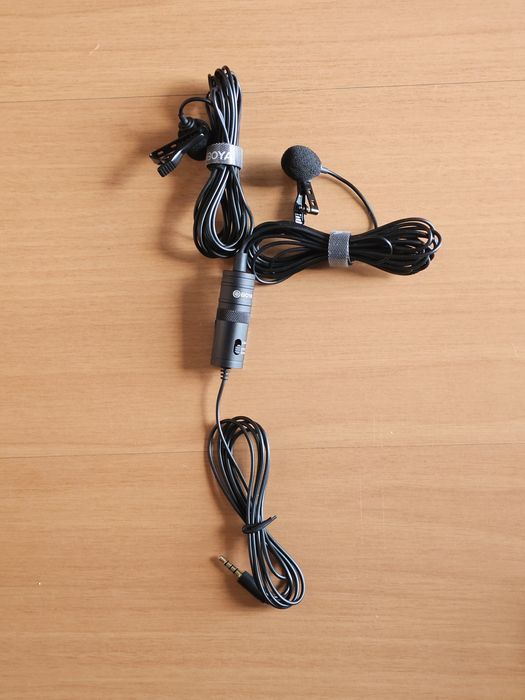 Microfone lavalier com fio BOYA